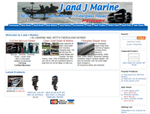 Tablet Screenshot of jandjmarineworks.com
